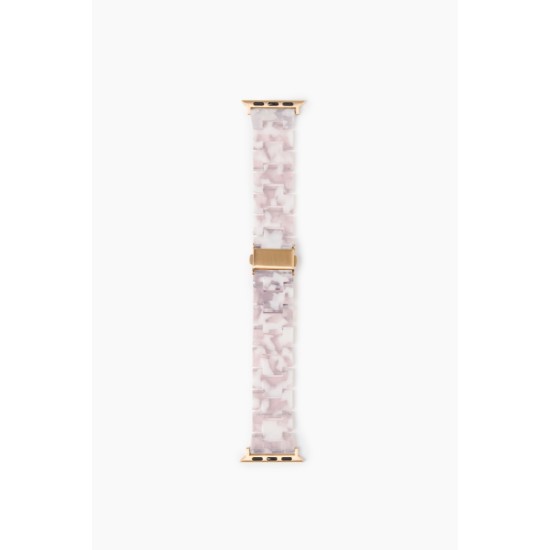 iDeal of Sweden Resnin Watch Band priekš Apple Watch 42 / 44 / 45 / 46mm / Ultra 49 mm - Pink Pearl - siksniņa (josta) priekš pulksteņiem
