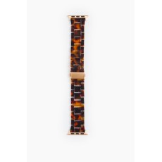 iDeal of Sweden Resnin Watch Band priekš Apple Watch 42 / 44 / 45 / 46mm / Ultra 49 mm - Tortoise - siksniņa (josta) priekš pulksteņiem