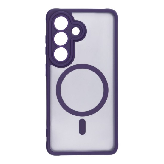 Full Matte MagSafe Back Case priekš Samsung Galaxy S26 5G - Violets - matēts silikona-plastikāta aizmugures apvalks / bampers-vāciņš