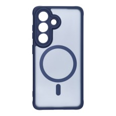 Full Matte MagSafe Back Case priekš Samsung Galaxy S26 5G - Zils - matēts silikona-plastikāta aizmugures apvalks / bampers-vāciņš