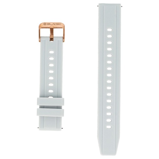 18mm Blavec Silicone Watch Band - Pelēka - silikona siksniņas (jostas) priekš pulksteņiem