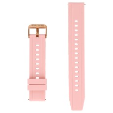 18mm Blavec Silicone Watch Band - Rozā - silikona siksniņas (jostas) priekš pulksteņiem
