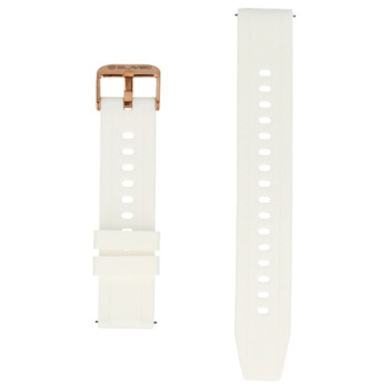 18mm Blavec Silicone Watch Band - Balts - silikona siksniņas (jostas) priekš pulksteņiem