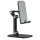 Hoco Universal Dekstop Stand Holder for Phone / Tablet 4.7 - 13 inch - Melns - Universāls galda stends / turētājs telefonam-planšetdatoram