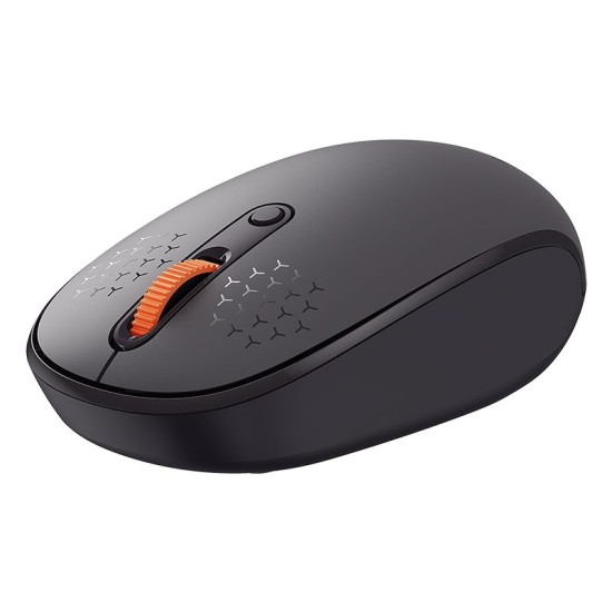 Baseus F01B Tri-Mode Wireless Optical BT Mouse 2.4G / 1600 DPI (BT3.0 / 5.0) - Pelēka - Bezvadu datorpele