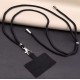 Adjustable Universal Phone Lanyard Crossbody Strap - Melna - Regulējama universāla telefona kakla un pleca siksniņa