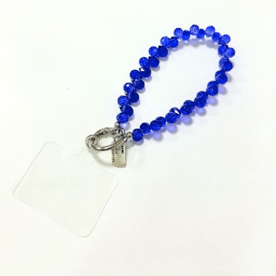 Universal Beaded / Crystal Phone Charm Wrist Strap
- Faceted Droplet - Clear Blue - Прозрачный синий - Универсальный ремешок для телефона из бисера / кристаллов на руку