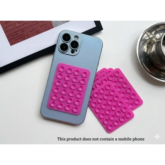 Silikona vakuuma uzlīme ar piesūcekņiem viedtālrunim - Rozā