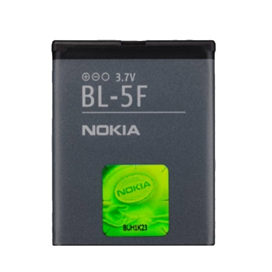 Nokia 6210 Navigator, 6290, 6710 Navigator, E65, N78, N93i, N95, N96 Li-on 950mAh BL-5F - Oriģināls - telefona akumulators, baterijas telefoniem (cell phone battery)