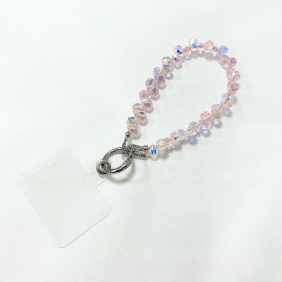 Universal Beaded / Crystal Phone Charm Wrist Strap
- Faceted Droplet - Clear Pink - Прозрачный розовый - Универсальный ремешок для телефона из бисера / кристаллов на руку