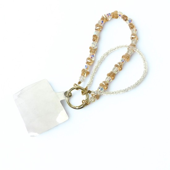 Universal Beaded / Crystal Phone Charm Wrist Strap
- Round Faceted & Butterfly V3 - Универсальный ремешок для телефона из бисера / кристаллов на руку