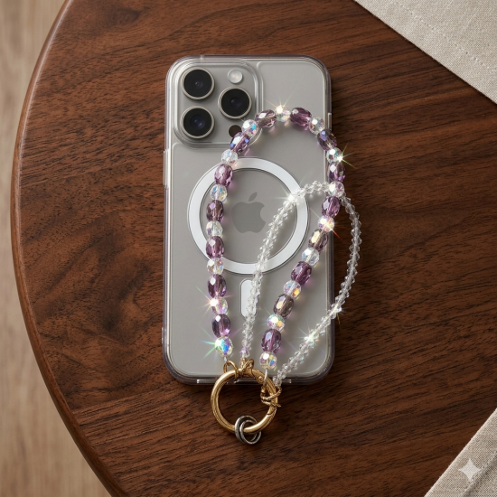 Universal Beaded / Crystal Phone Charm Wrist Strap
- Round Faceted V2 - Универсальный ремешок для телефона из бисера / кристаллов на руку
