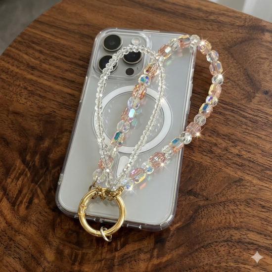 Universal Beaded / Crystal Phone Charm Wrist Strap
- Round Faceted V3 - Универсальный ремешок для телефона из бисера / кристаллов на руку