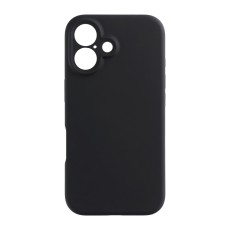 F-Protect Rubber Premium Back Case with MagSafe priekš Apple iPhone 16 - Melns - silikona aizmugures apvalks / bampers-vāciņš