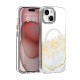 Epoxy MagSafe Back Case priekš Apple iPhone 17 Pro Max - Zelts / Balts - silikona aizmugures apvalks no epoksīda sveķiem / bampers-vāciņš