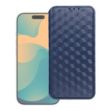 Cubic Book Case priekš Samsung Galaxy A37 5G A376 - Zils - sāniski atverams maciņš ar magnētu un stendu