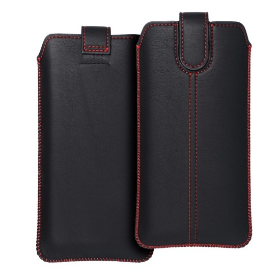 Pocket Universal Case Ultra Slim (158 x 84mm) - Melns - universāls maks kabatiņa