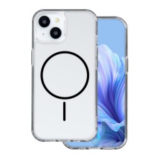 Anti Shock Thin MagSafe Back Case priekš Apple iPhone 17 Pro Max - Caurspīdīgs / Melns - silikona-plastikāta aizmugures apvalks / bampers-vāciņš