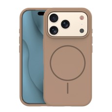 Silicone Thin Mag Case with MagSafe priekš Apple iPhone 17 Pro - Brūns - silikona aizmugures apvalks / bampers-vāciņš