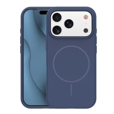 Silicone Thin Mag Case with MagSafe priekš Apple iPhone 17 Pro Max - Zils - silikona aizmugures apvalks / bampers-vāciņš