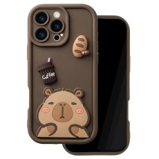 Ultra Trendy 3D Back Case priekš Apple iPhone 14 - Brūns - silikona aizmugures apvalks / bampers-vāciņš
