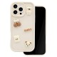 Ultra Trendy 3D Back Case priekš Apple iPhone 15 - Balts - silikona aizmugures apvalks / bampers-vāciņš