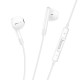 Hoco M93 Wired Stereo Earphones with Remote and Mic USB Type-C - Baltas - Universālas USB-C stereo austiņas ar mikrofonu un pulti