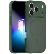 3MK Misty MagSafe Back Case priekš Apple iPhone 17 Pro Max - Zaļš - silikona aizmugures apvalks / bampers-vāciņš