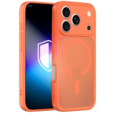 3MK Misty MagSafe Back Case priekš Apple iPhone 17 Pro Max - Oranžs - silikona aizmugures apvalks / bampers-vāciņš