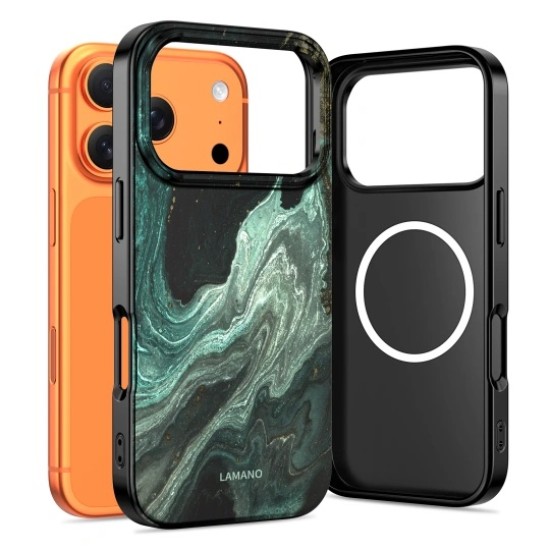 Tech-Protect Lamano MagSafe Back Case priekš Apple iPhone 17 Pro Max - Verde Aura - silikona-plastikāta aizmugures apvalks / bampers-vāciņš