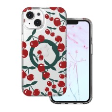 Cherry Back Case with MagSafe priekš Apple iPhone 16 - Caurspīdīgs - silikona aizmugures apvalks / bampers-vāciņš
