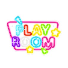 Forever Neolia Decorative Neon Plexi LED Light 32 x 14 x 2 cm (USB Plug) - Play Room - Dekoratīva neona LED lampa