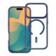 Roar Mag Bumper Back Case with MagSafe priekš Samsung Galaxy S26 5G - Zils / Caurspīdīgs - silikona-plastikāta aizmugures apvalks / bampers-vāciņš