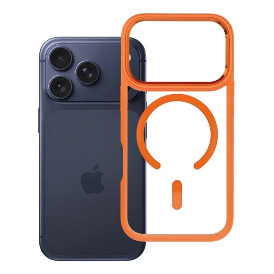 Roar Mag Bumper Back Case with MagSafe priekš Samsung Galaxy S26 Plus 5G - Oranžs / Caurspīdīgs - silikona-plastikāta aizmugures apvalks / bampers-vāciņš
