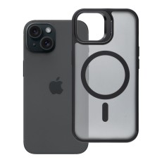 Forcell F-Protect Shadow Stand Premium Back Case with MagSafe priekš Samsung Galaxy S26 Ultra 5G - Melns - silikona-plastikāta aizmugures apvalks / bampers-vāciņš