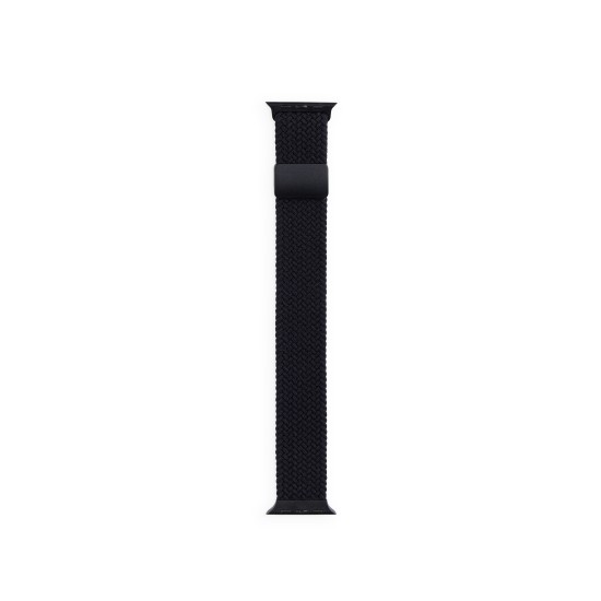 iDeal of Sweden Soft Braid Watch Band priekš Apple Watch 38 / 40 / 41 mm / Series 10 / 11 (42mm) - Iconic Black - auduma siksniņa (josta) priekš pulksteņiem