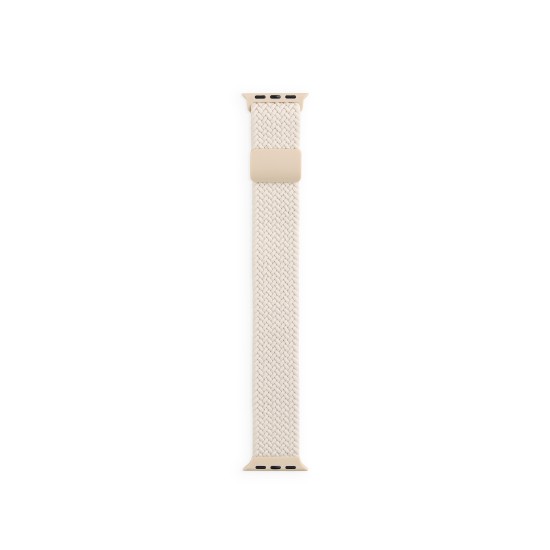 iDeal of Sweden Soft Braid Watch Band priekš Apple Watch 42 / 44 / 45 / 46mm / Ultra 49 mm - Perfect Beige - siksniņa (josta) priekš pulksteņiem