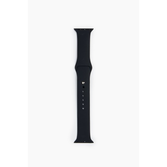 iDeal of Sweden Silicone M-L Watch Band priekš Apple Watch 38 / 40 / 41 mm / Series 10 / 11 (42mm) - Black - silikona siksniņa (josta) priekš pulksteņiem