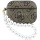 Guess GUAP3P4E4PSW PU 4G Classic Logo Pearl Strap Collection Case priekš Apple Airpods Pro 3 - Brūns - mākslīgās ādas apvalks bezvadu austiņu lādēšanas ierīcei