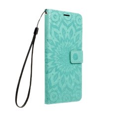 Forcell Mezzo Book Case priekš Samsung Galaxy A27 5G A276 - Tirkīzs / Mandala - sāniski atverams maciņš ar stendu un auklu / grāmatveida maks