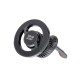 BlueStar Smart Lock Magnetic Air Vent Car Holder with MagSafe and Magnetic Sheet (2.pcs) - Melns - Universāls stiprinājums turētājs auto ventilācijas režģa