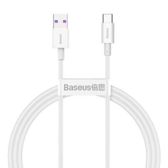 Baseus 1M Superior PD 66W USB to Lightning cable - Balts - Apple iPhone / iPad lādēšanas un datu kabelis / vads