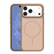 Frame Thin Magsafe Back Case priekš Apple iPhone 17 Pro Max - Brūns - silikona aizmugures apvalks / bampers-vāciņš