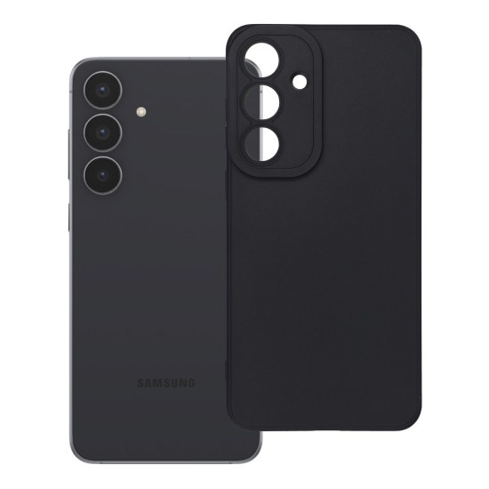 Matt TPU 2.0 Back Case priekš Samsung Galaxy S25 FE 5G S731 - Melns - matēts silikona aizmugures apvalks / bampers