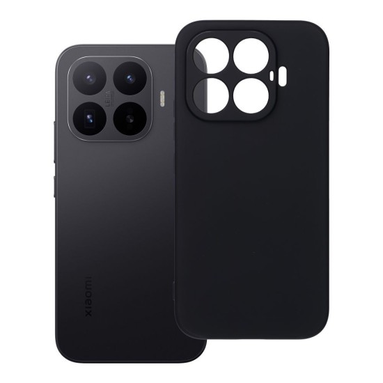 Forcell Silicone Lite Back Case priekš Xiaomi 17T - Melns - matēts silikona aizmugures apvalks / bampers-vāciņš