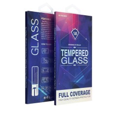 5D Full Glue Tempered Glass Screen Protector priekš Samsung Galaxy S22 5G S901 - Melns - Ekrāna Aizsargstikls / Bruņota Stikla Aizsargplēve