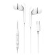 BlueStar M15C Wired Stereo Earphones with Remote and Microphone USB Type-C - Baltas - Universālas USB-C stereo austiņas ar mikrofonu un pulti