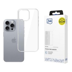 3MK Clear Case priekš Apple iPhone 16 Pro Max - Caurspīdīgs - silikona aizmugures apvalks / bampers-vāciņš