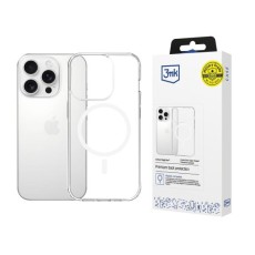3MK Armor MagSafe Case priekš Apple iPhone 14 Pro - Caurspīdīgs - triecienizturīgs silikona aizmugures apvalks / bampers-vāciņš