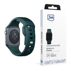 3MK Silicone Watch Band (Large size) priekš Apple Watch 42 / 44 / 45 / 46mm / Ultra 49 mm - Tumši Zils - silikona siksniņa (josta) priekš pulksteņiem